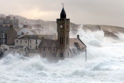 Storm at Porthleven, Cornwall