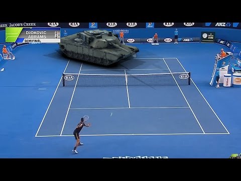 AUS OPEN 2015 – Djokovic v Abrams Semi-Final – YouTube