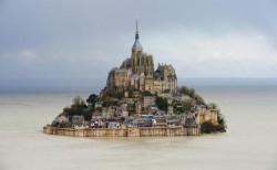 Astounding: for the first time since 1879, the Mont St Michel in Normandy has become an island a ...