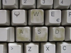 Standard FPS PC gamer’s keyboard.