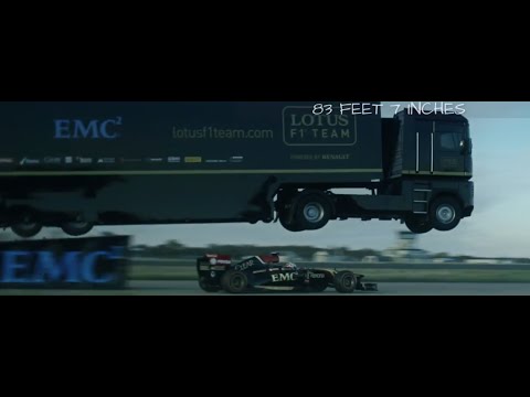 How to Jump a Truck over a Formula 1 car – YouTube