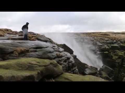 Kinder Downfall is Blown Back Up By High Winds – YouTube