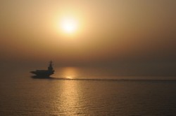 CVN 77 underway in the gulf
Sent by David, halfway through his 9 month deployment in the Gulf on ...