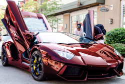 red chrome aventador