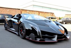 The last of the 9 Lamborghini Veneno Roadsters ever built. Currently for sale for €5.7M