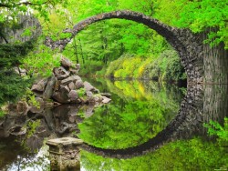 Devil’s Bridge Kromlauer Park in Germany