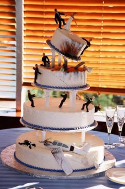 James Bond Inspired Wedding Cake ..