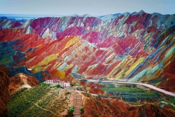 Zhangye Danxia Landform Geological Park in Gansu, China