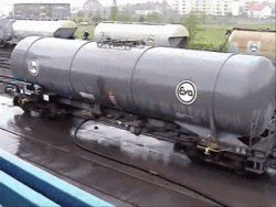 Railroad tank car vacuum implosion﻿