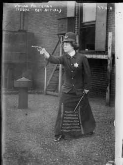 Policewoman of the future. Cincinnati, 1909.