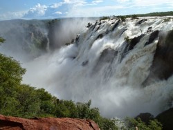 Ruacana Falls are waterfalls located near Ruacana on the Kunene River in Northern Namibia. The w ...