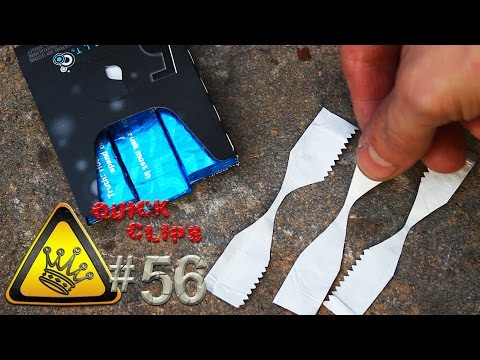 QC#56 – Gum Wrapper Fire Starter – YouTube