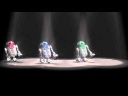 R2D2 dances to songs by Michael Jackson – YouTube