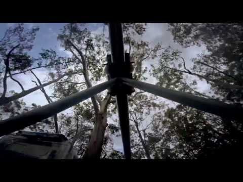 TreeTop Crazy Rider rollercoaster zip lines! 1km and 330m: near Sydney, Australia – YouTube