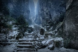 Prachov Rocks (Path to High Hrothgar), Czech Republic.