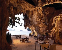 Cave restaurant in Italy