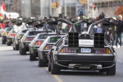 What is the collective noun for a load of DeLoreans? An Awesome of DeLoreans?