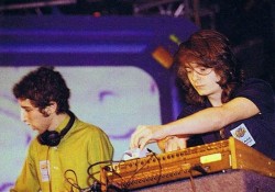 A helmetless Daft Punk, circa 90s