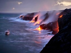 Kīlauea Hawaii, where the lava meets the sea