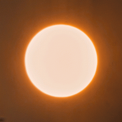 Today’s partial Eclipse as seen from Italy﻿.