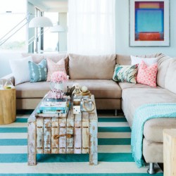 Great beach themed living room