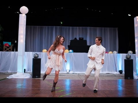 Surprise Wedding Dance Footloose Trent and Annalisa Brookshier – YouTube