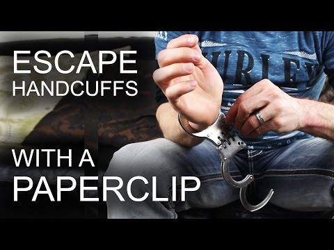 How To Escape Professional Handcuffs – With A Paperclip – YouTube