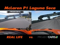 Project CARS Vs Real Life – McLaren P1 @ Laguna Seca – YouTube