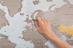 A Scratch-Off World Map That Lets You Track Countries You’ve Visited