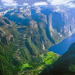 Lysefjord is a fjord located in Forsand in Ryfylke in south-western Norway. The name means light ...