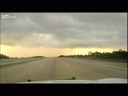 Lightning strike captured on camera