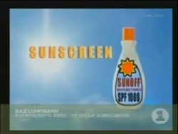 Baz Luhrmann – Everybody’s Free To Wear Sunscreen – YouTube