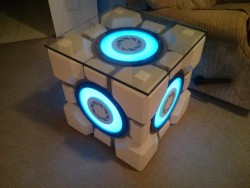 Aperture Science wishes to remind you that The Weighted Storage Cube is DEFINITELY NOT filled wi ...