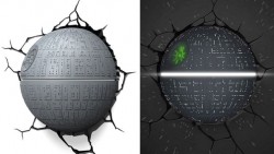 The Death Star Crashing Through Your Wall Makes For a Great Night Light