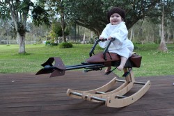 Awesome Father Builds a Custom Rocking Horse Based on a ‘Star Wars’ Speed Bike for His Daughter’ ...