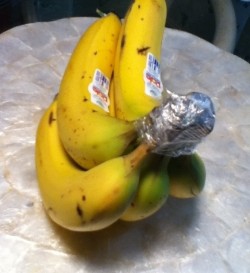 Wrap the top of your bananas with plastic wrap and get them to last four to five days longer.