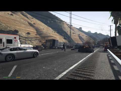 5 minute Grand Theft Auto V highway pileup/explosion. – YouTube