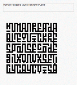 You can generate your own codes here:
http://hrqr.org/
HRQR – Human Readable Quick Respons ...