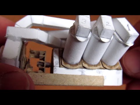 V6 engine working paper model – YouTube