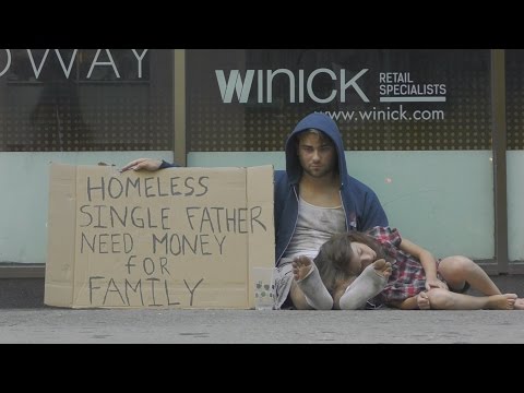 Homeless Drug Addict VS Homeless Father(Social Experiment) – YouTube