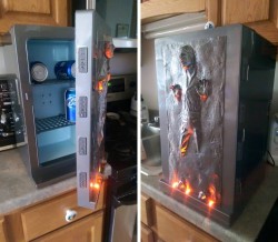 Impressive…Han Solo mini fridge !