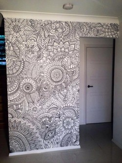 OMG a colouring-in wall