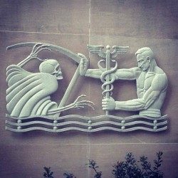 This is on the side of a hospital. I think this sums up medical science perfectly.