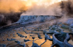 Sunrise at the Pools in Hungary.