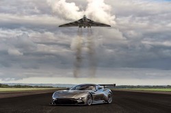 One of those rare photos, the #AstonMartin  Vulcan recently met with the Vulcan XH558 Bomber at  ...