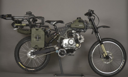 Hybrid survival bicycle/motorcycle that can travel 400 miles without refueling. How badly do you ...