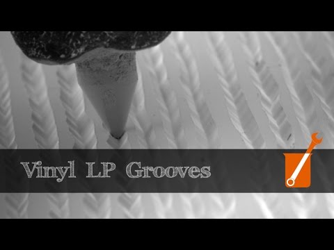 Electron microscope slow-motion video of vinyl LP – YouTube