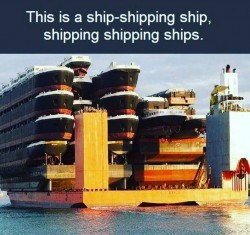 “We heard you like ships, so we’ve put a ship on your ship, so you can ship ships, w ...