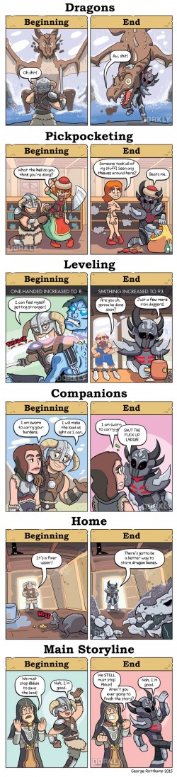 Skyrim: Beginning vs. End