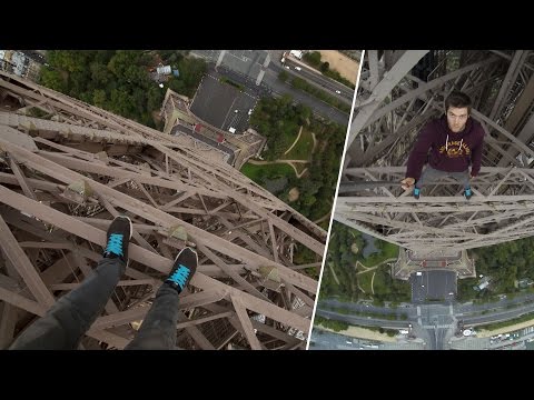 Climbing the Eiffel Tower | James Kingston: POV Adventures | – YouTube